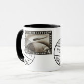 Zepplin Luftpost 1928 Tasse (Vorderseite Links)