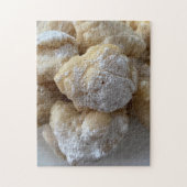 Zeppole Fried Donut Dough Sugar Dessert Puzzle (Vertikal)