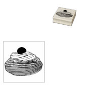 ZEPPOLE Italienischer Teiggebäck Feinschmecker Gummistempel (Stempel)