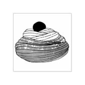 ZEPPOLE Italienischer Teiggebäck Feinschmecker Gummistempel (Prägung)