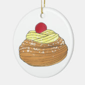 ZEPPOLE Italienischer Teiggebäck Feinschmecker Keramik Ornament (Links)