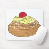 ZEPPOLE Italienischer Teiggebäck Feinschmecker Mousepad (Mit Mouse)