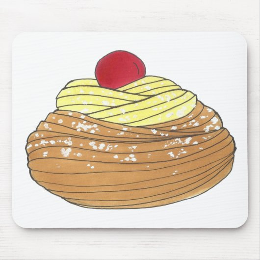 ZEPPOLE Italienischer Teiggebäck Feinschmecker Mousepad (Vorne)