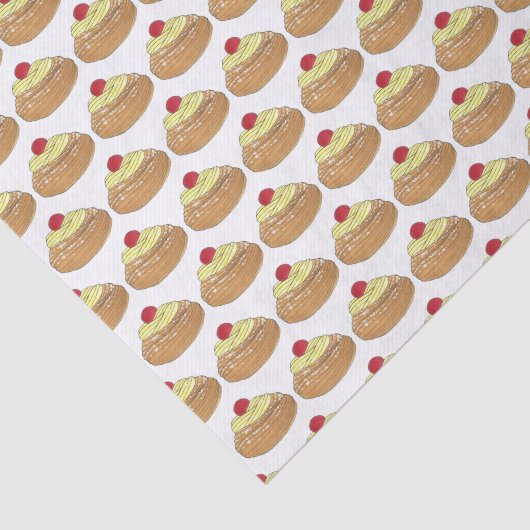 ZEPPOLE Italienischer Teiggebäck Feinschmecker Seidenpapier (Ausschnitt)