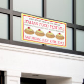 Zeppole Pastry Italienisches sizilianisches Lebens Banner (Äußeres Gebäude)
