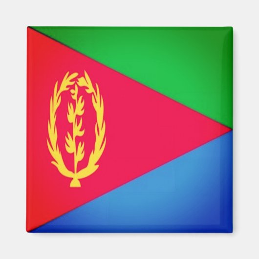 zER001 ERITREA - FLAG, Afrika, Kühlschrank Magnet (Vorne)