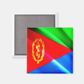 zER002 ERITREA, Waving Flag, Afrika, Kühlschrank Magnet (Vorderseite/Rückseite)