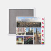 zER003 ASMARA, Mosaik, Eritrea, Afrika, Kühlschran Magnet (Vorderseite/Rückseite)