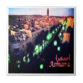 zER004 ASMARA BY Night, Eritrea, Afrika, Fliese (Vorderseite)