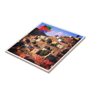 zER011 ERITRA, Village Houses, Afrika, Fliese