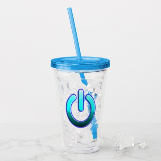 Zer0-Power Acrylic Tumbler Acryltrinkbecher (Vorderseite Ice)