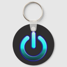 Zer0-Power-Button-Schlüsselanhänger