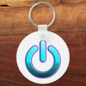 Zer0-Power-Button-Schlüsselanhänger Schlüsselanhänger (Rückseite)