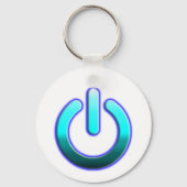 Zer0-Power-Button-Schlüsselanhänger Schlüsselanhänger (Rückseite)