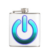 Zer0-Power Vinyl Wrapped Flask Flachmann (Vorderseite)