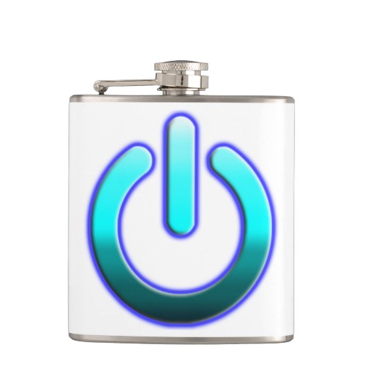 Zer0-Power Vinyl Wrapped Flask Flachmann (Vorderseite)