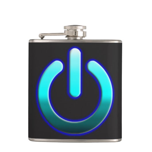 Zer0-Power Vinyl Wrapped Flask Flachmann (Vorderseite)