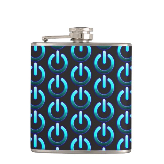 Zer0-Power Vinyl Wrapped Flask Flachmann (Vorderseite)