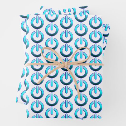 Zer0-Power-Wrapping Paper Flat Sheet Set von 3 Geschenkpapier Set (Beispiel)