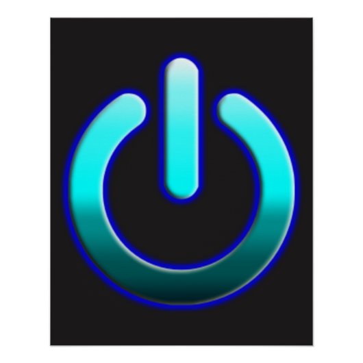Zer0-Power Zazzle Glossy Poster (Vorderseite)