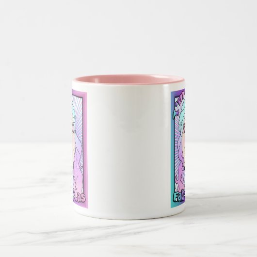 Zer0-Tasse Fab-U-Las mit zwei Tonen Zweifarbige Tasse (Mittel)