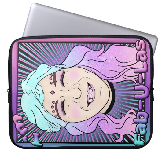 Zer0's Fab-U-Las Neopren Laptop-Sieb Laptopschutzhülle (Vorderseite)