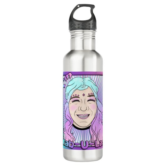 Zer0's Fab-U-Las Wasserflasche Edelstahlflasche (Vorderseite)