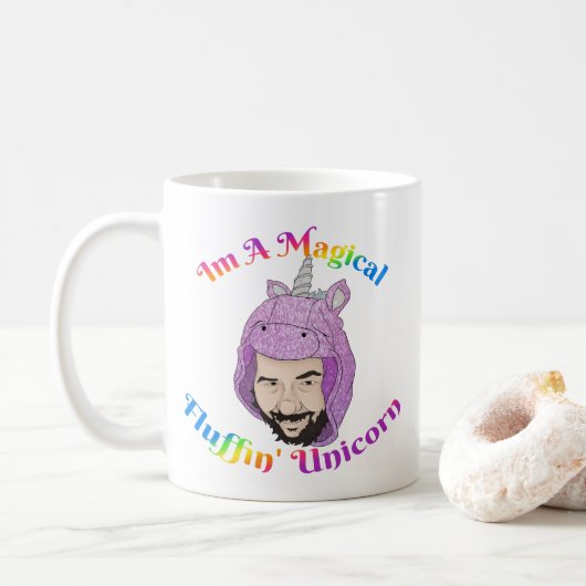 Zer0's magische Fluffin Unicorn-Tasse Kaffeetasse (Mit Donut)