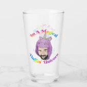 Zer0's magischer Fluffin Unicorn Glass Cup Glas (Rückseite)