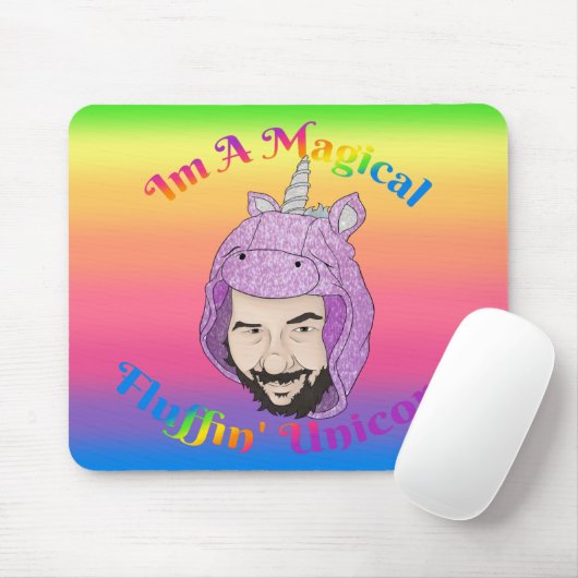 Zer0's magischer Fluffin Unicorn Mousepad (Mit Mouse)