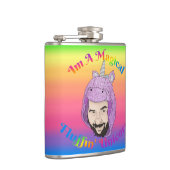 Zer0's magischer Fluffin Unicorn Vinyl Wrapped Fla Flachmann (Rechts)