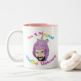 Zer0's magischer Fluffin Unicorn Zwei-Tone-Tasse Zweifarbige Tasse