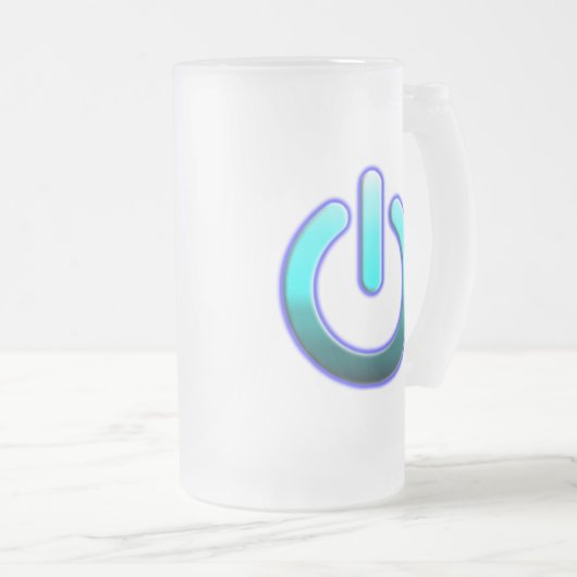 Zer0's Power Mattiert Glass Tasse (VorderseiteRechts)