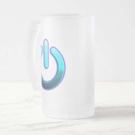 Zer0's Power Mattiert Glass Tasse (Vorderseite Links)