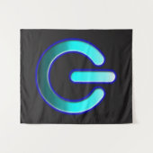 Zer0's Power Wall Tapestry Wandteppich (Vorderseite (Horizontal))