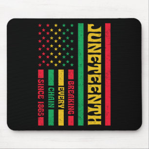 Zerbrechen jeder Kette 1865 Amerikanische Flagge A Mousepad