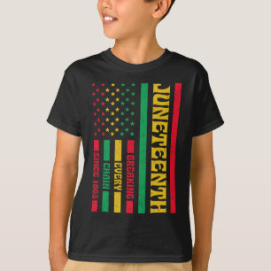 Zerbrechen jeder Kette 1865 Amerikanische Flagge A T-Shirt