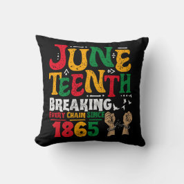 Zerbrechen jeder Kette seit 1865 Freiheit im Jungs Kissen