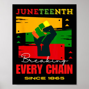 Zerbrechen jeder Kette seit 1865 Freiheit im Jungs Poster