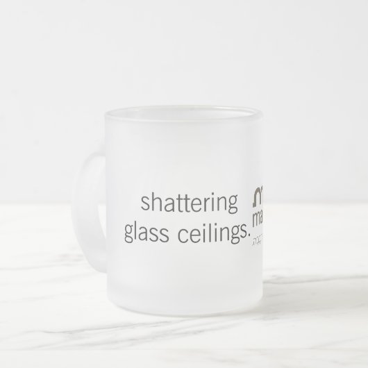 Zerbrechende Glasdecken-Glas-Tasse Mattglastasse (Vorderseite Links)