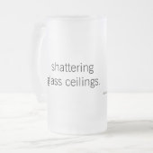 Zerbrechende Glasdecken-Liter-Glas Mattglas Bierglas (Vorderseite Links)