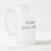 Zerbrechende Glasdecken-Liter-Glas Mattglas Bierglas (Links)