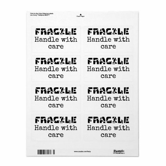 zerbrechlich (Vorne)