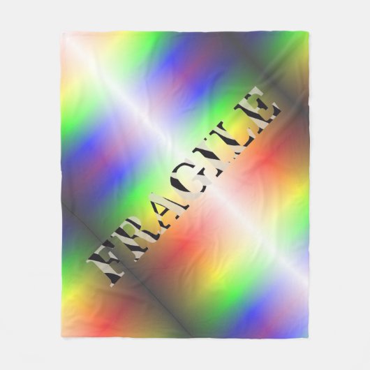 ZERBRECHLICH FLEECEDECKE (Vorderseite)