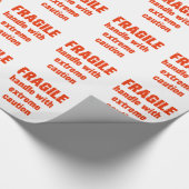 ZERBRECHLICH! GESCHENKPAPIER (Ecke)