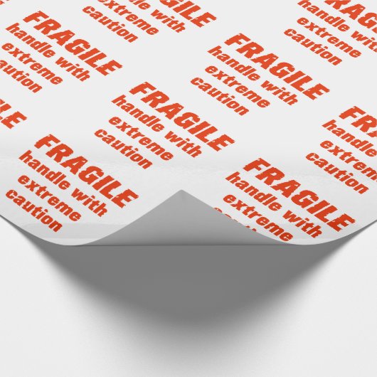 ZERBRECHLICH! GESCHENKPAPIER (Ecke)