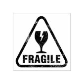 Zerbrechlich Gummistempel (Prägung)