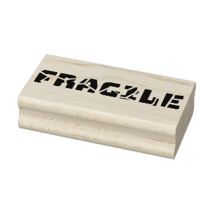 zerbrechlich gummistempel