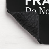 Zerbrechlich - Nicht berühren - Mousepad (Ecke)