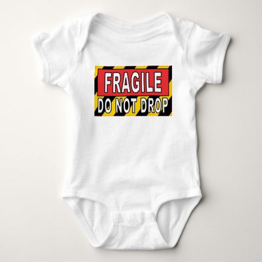 Zerbrechlich - Nicht fallen lassen Baby Strampler (Vorderseite)